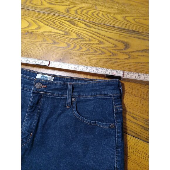 LEVI STRAUSS Jeans Skirt Womens 16 BLUE Dark Denim Preowned Summer Casual Work - Picture 5 of 7